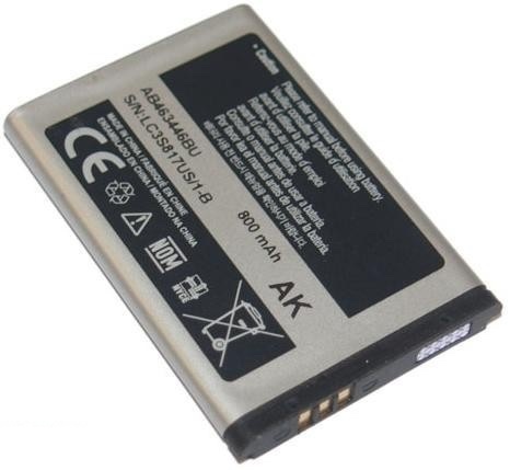 Аккумулятор для Samsung AB463446BU, e1080, e1107, e1360, e2210, s3100, b300, b500, c120, c130, c250, c260, c270, d520. d720, Оригинал - 536550