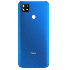 Задняя крышка Xiaomi Redmi 9C co стеклом камеры, синий - 910865