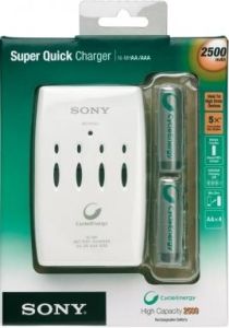 Зарядний пристрій Sony BCG34HRE4C Super Quick Charger + AA 2500 mAh x 4 pcs - 115732