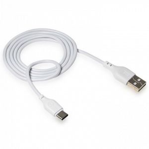 Дата-кабель USB XO NB103 2.1A Quick Charge Type-C 1m white - 914455