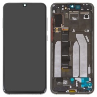 Дисплей для Xiaomi Mi9 SE с сенсором и рамкой Черный Оригинал