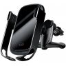 Автодержатель c бездротовою зарядкою Baseus Wireless Charger Rock Solid Electric Car Mount WXHW-01 Чорний - 561155