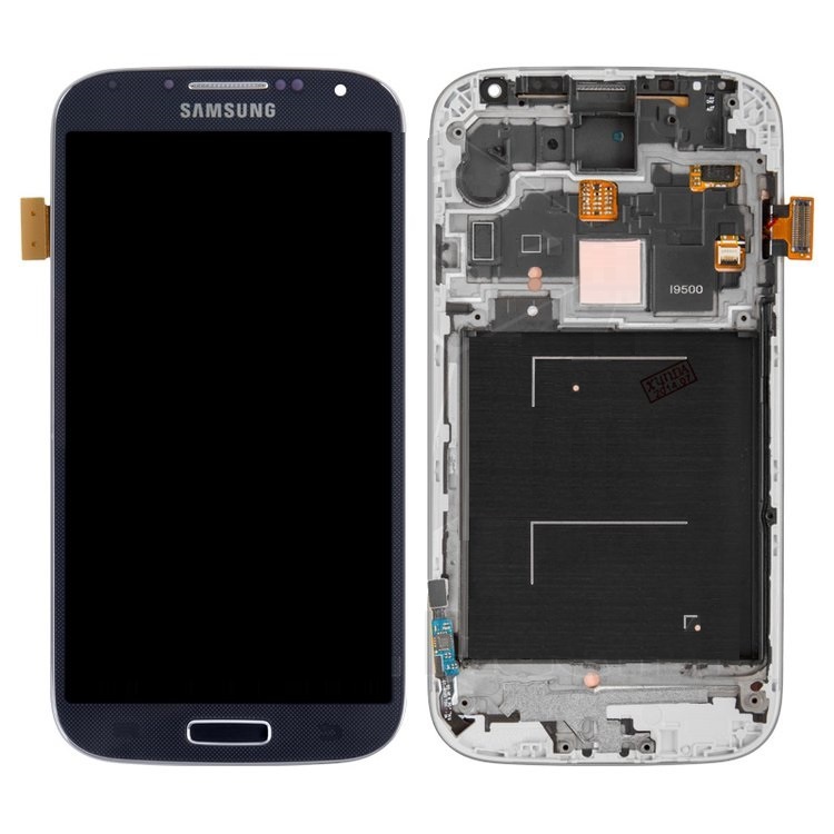 Дисплей для Samsung i9500 Galaxy S4 с сенсором и рамкой Черный - 553296