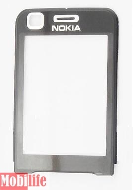 Стекло дисплея для ремонта Nokia 6120 classic черный - 534648