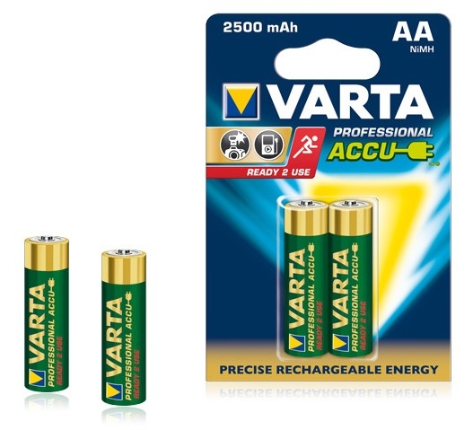 Аккумулятор Varta AA HR06 2500mAh NiMh 2шт PROFESSIONAL 05716101402 Цена 1шт. - 525492