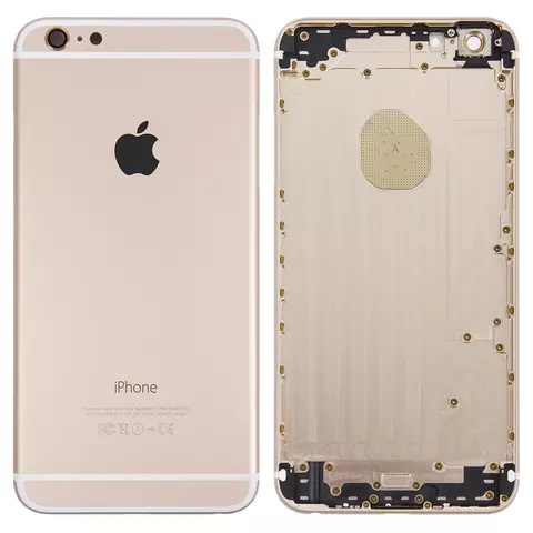 Корпус Apple iPhone 6 Plus золотистый, с держателем SIM-карты, с боковыми кнопками - 547819