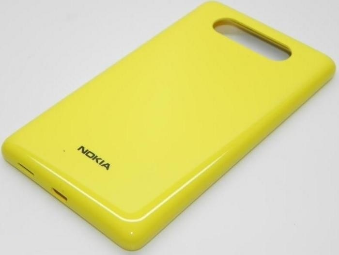 Задняя крышка Nokia 820 Lumia жёлтый глянцевый Original - 538347