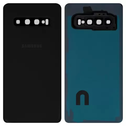 Задняя крышка Samsung G973 Galaxy S10 с стеклом камеры, черный - 912206