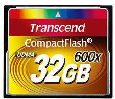 Transcend 32 Gb Compact Flash 600x - 115310
