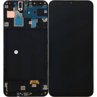 Дисплей для Samsung A305 Galaxy A30 2019 с сенсором и рамкой черный (OLED)