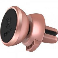 Автодержатель магнитный Baseus 360-degree Rotation Magnetic (Paste type) (SUGENT-NT0R Розовое-золото (на решетку воздуховода)