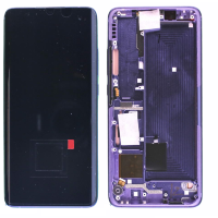 Дисплей для Xiaomi Mi Note 10, Mi Note 10 Lite с сенсором и рамкой Сиреневый Оригинал