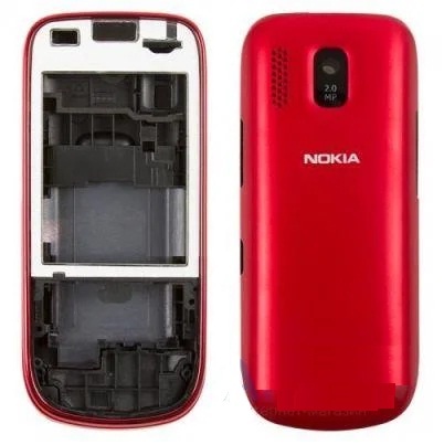 Корпус Nokia 202 Asha красный - 535352