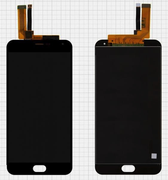 Дисплей для Meizu M2 Note (M571), Meilan Note 2 с сенсором черный - 548411