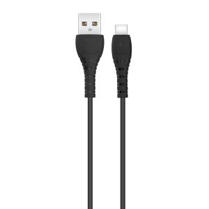 Дата-кабель USB XO NB-Q165 3A Quick Charge Type-C black - 914558