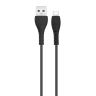 Дата-кабель USB XO NB-Q165 3A Quick Charge Type-C black - 914558