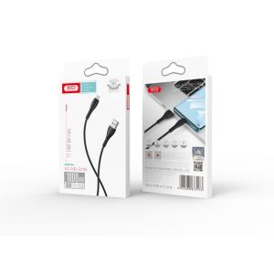 Дата-кабель USB XO NB-Q165 3A Quick Charge Type-C black - 914558