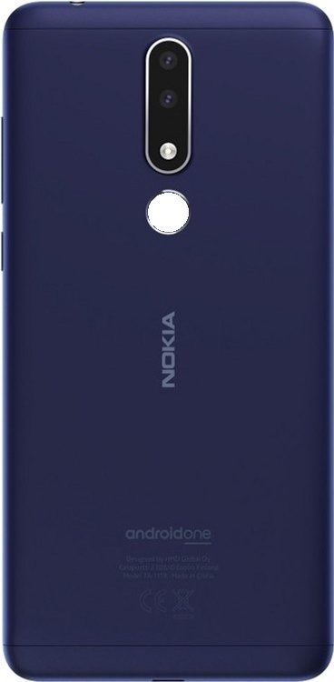Задняя крышка Nokia 3.1 Plus Синий - 559871