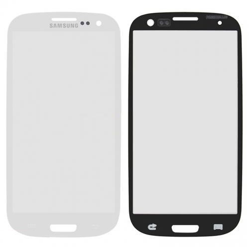 Стекло дисплея для ремонта Samsung i9300 Galaxy S3, I9305 Galaxy S3 белое - 541786