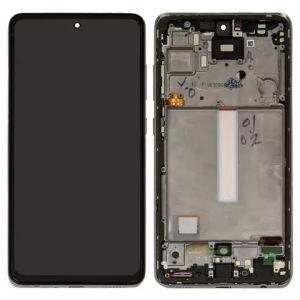 Дисплей Samsung A525 Galaxy A52 (2021) c сенсором и рамкой белый (Oled) - 908886