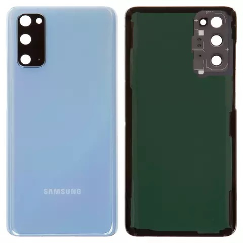 Задняя крышка Samsung G980 Galaxy S20 с стеклом камеры, синий - 912209