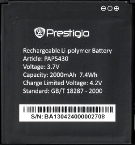 Аккумулятор для Prestigio PAP5430 Duo 2000mAh - 549499 Аккумулятор для Prestigio PAP5430 Duo 2000mAh - 549499