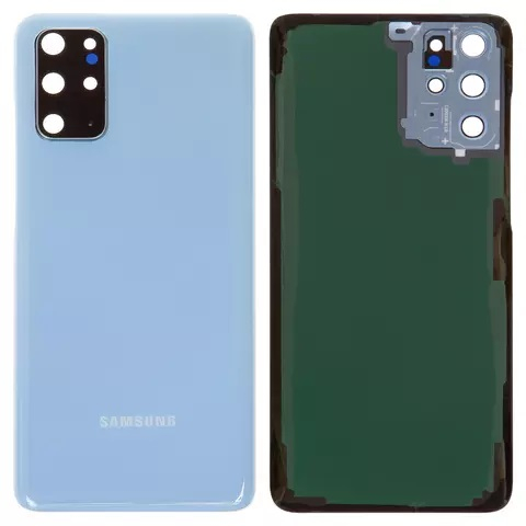 Задняя крышка Samsung G985 Galaxy S20 Plus с стеклом камеры, голубая - 912210