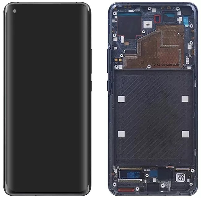 Дисплей Xiaomi Mi11 с сенсором и рамкой, черный, оригинал - 914059