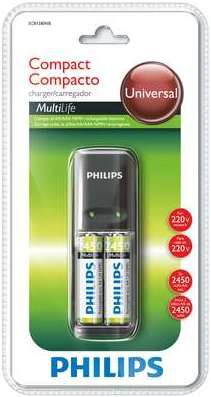 Зарядное устройство Батарейка Philips MultiLife SCB1280NB 2хАА 2450mAh - 510310
