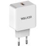 Сетевое зарядное устройство с быстрой зарядкой WALKER WH-25 18W (QC3.0, 1USB 2.4A) white - 919222