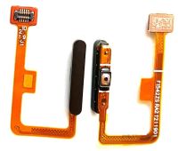 Шлейф Xiaomi 11 Lite кнопка включения с сканером отпечатка пальца, черный