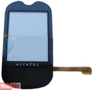 Сенсорне скло (тачскрін) для Alcatel One Touch 708 чорний