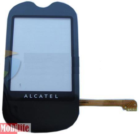Сенсорное стекло (тачскрин) для Alcatel One Touch 708 черный