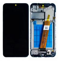 Дисплей для Samsung A015 Galaxy A01 с сенсором и рамкой Черный (узкий шлейф)