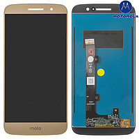 Дисплей для Motorola XT1662, XT1663 Moto M с сенсором золотистый - 552704