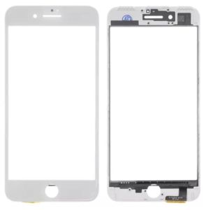 Скло дисплея для ремонту Apple iPhone 7 Plus з рамкою білий - 562856