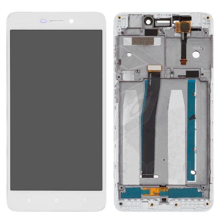 Дисплей для Xiaomi Redmi 4a с сенсором и рамкой, белый (original PRC) - 553002