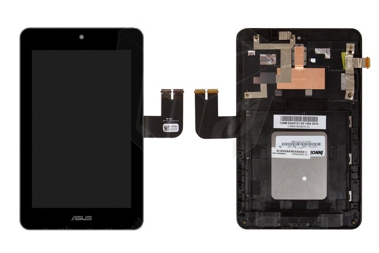 Дисплей для Asus Memo Pad HD 7 ME173X (K00B) с сенсорм и рамкой черный Rev.2 (GN070ICNB040S/N070ICN-GB1) - 557589