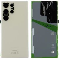 Задняя крышка Samsung S918 Galaxy S23 Ultra с стеклом камеры, Beige, оригинал, GH82-30400B