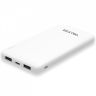 Портативная батарея WALKER WB-410, 10000mAh Li-Pol, 2xUSB, 1xUSB Type-C 2.1A, white - 914364