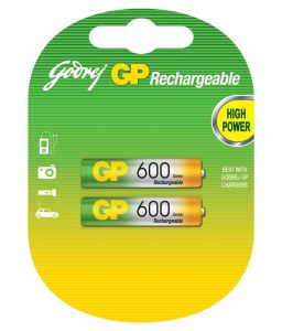 Аккумулятор GP AAA R03 600 mAh 2шт Ni-MH Цена за 1 елемент - 560669