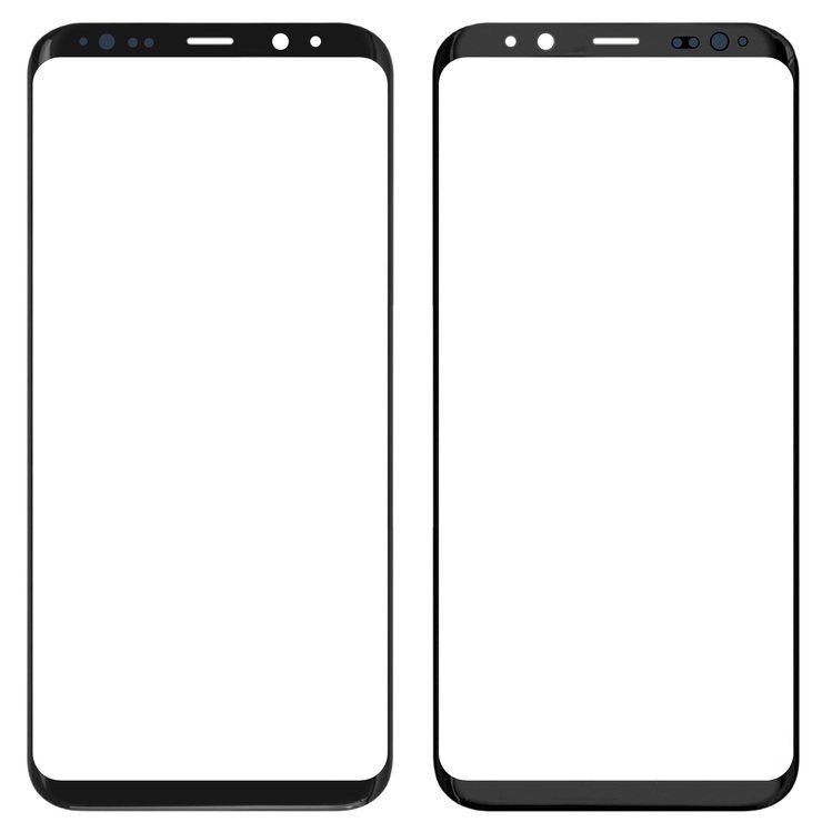 Стекло дисплея для ремонта Samsung Galaxy S8+ (Plus) G955 черный - 555996