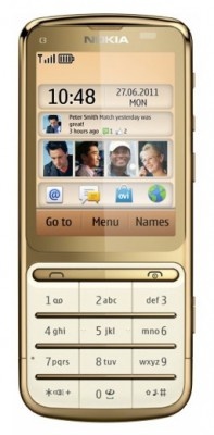 Nokia C3-01 .05 Touch and Type Gold Edition - 