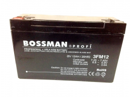 Аккумулятор промышленный 3FM12 Bossman Profi 6v 12000mAh Pb (151 x 50 x 94+6mm)