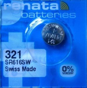 Батарейка часовая Renata 321, V321, SR616SW, SR65, 611 - 527189 Батарейка часовая Renata 321, V321, SR616SW, SR65, 611 - 527189