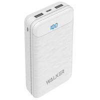 Портативная батарея WALKER WB-525, 20000mAh, white