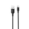 Дата-кабель USB XO NB143 1м Type-C плетений black - 914465 Дата-кабель USB XO NB143 1м Type-C плетений black - 914465