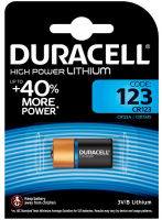 Батарейка Duracell CR123A bat 3B Lithium 1шт