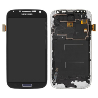 Дисплей для Samsung i9500 Galaxy S4 с сенсором и рамкой Черный (Оригинал)