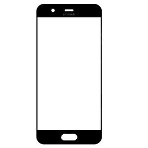 Скло дисплея для ремонту Huawei P10 чорне - 555403